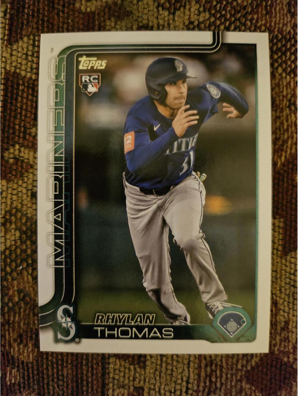 2025 Topps Update #US196 - Ryland Thomas - Mariners - Rookie Card - Picture 1 of 2